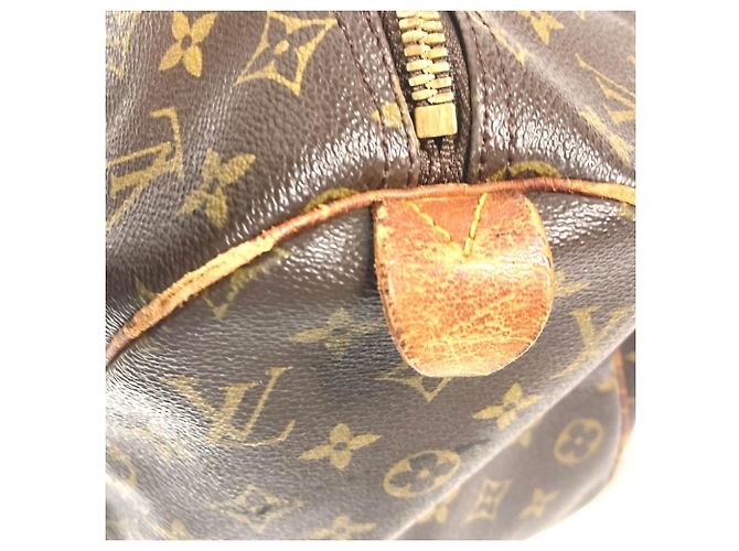 Sac Keepall 45 Monogram Louis Vuitton Marron - vue 11
