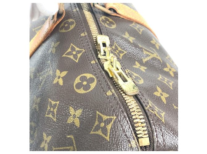 Sac Keepall 45 Monogram Louis Vuitton Marron - vue 12