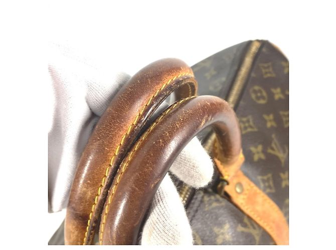 Sac Keepall 45 Monogram Louis Vuitton Marron - vue 13