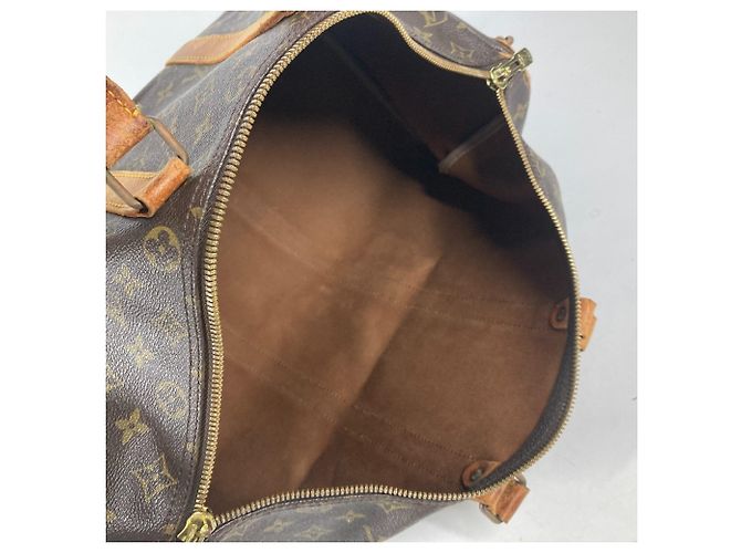 Sac Keepall 45 Monogram Louis Vuitton Marron - vue 14