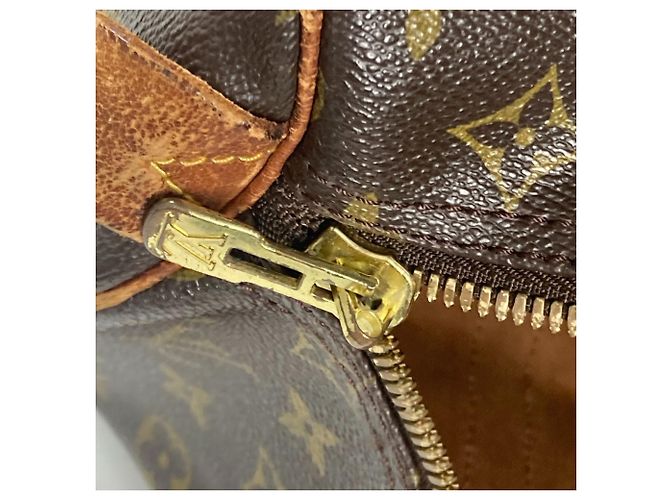 Sac Keepall 45 Monogram Louis Vuitton Marron - vue 16