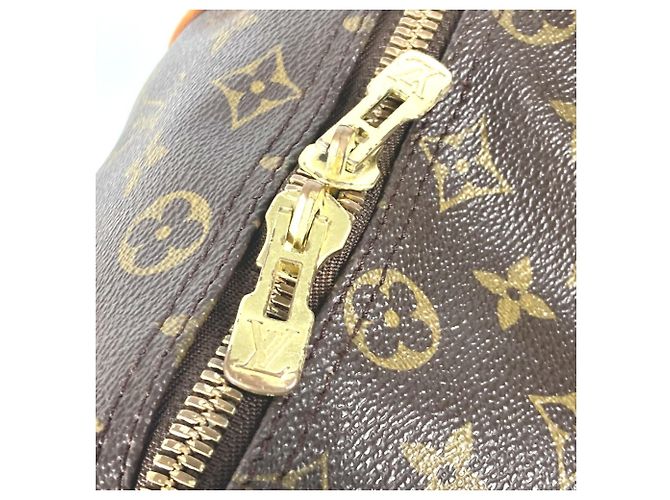 Sac Keepall 45 Monogram Louis Vuitton Marron - vue 5