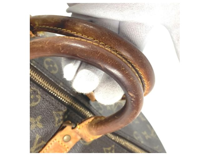 Sac Keepall 45 Monogram Louis Vuitton Marron - vue 6