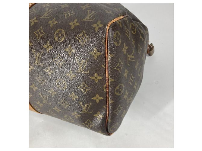 Sac Keepall 45 Monogram Louis Vuitton Marron - vue 9