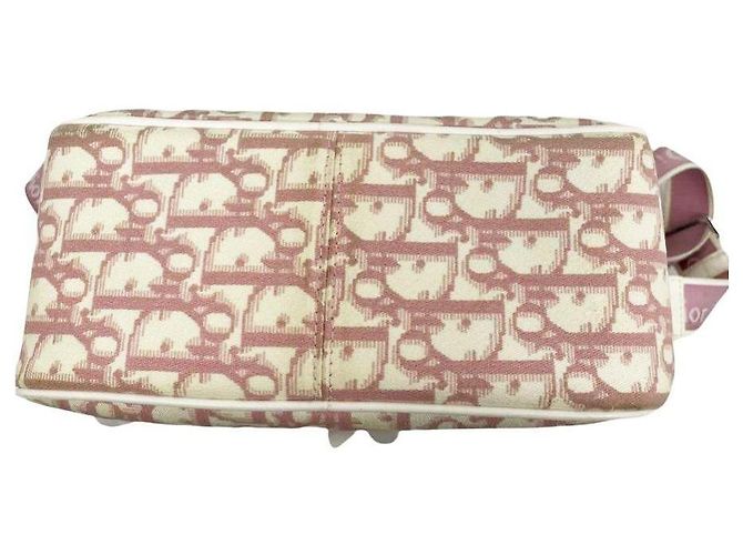Clutch Christian Dior Rosa Monogramma Fiori Strass Nylon - vista 5