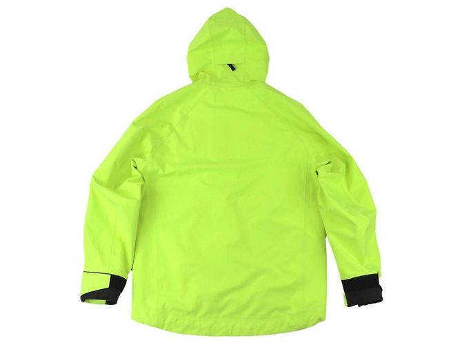 Giacca pullover a mezza zip in Gore-tex giallo fluorescente verde di Prada - vista 4