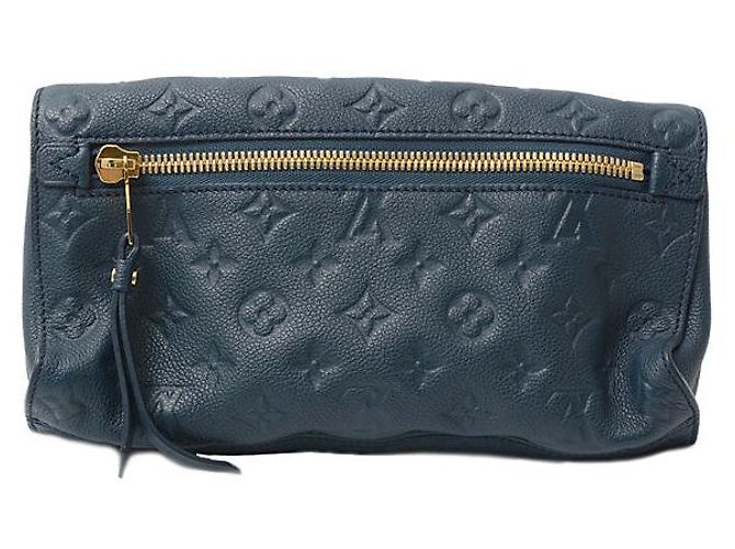 Clutch Louis Vuitton Monogram Empreinte Petillante M93427 Blu - vista 3