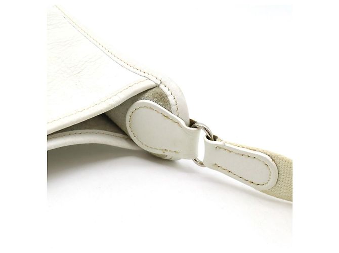Hermès Vespa PM Ledertasche Weiß - Ansicht 6