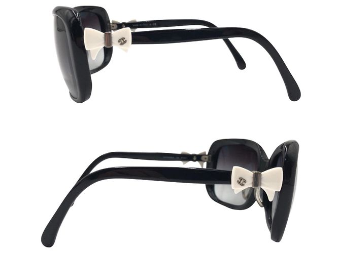 Gafas de sol de plástico con cinta Coco Mark de Chanel Negro - vista 5