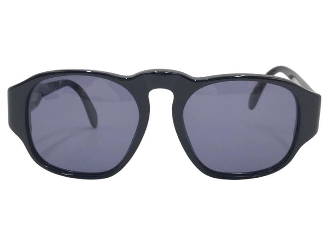 Chanel Vintage Coco Mark Square Sunglasses Black - view 2