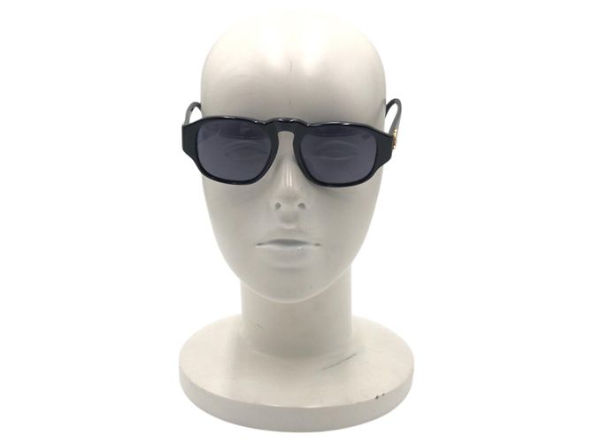 Chanel Vintage Coco Mark Square Sunglasses Black - view 3