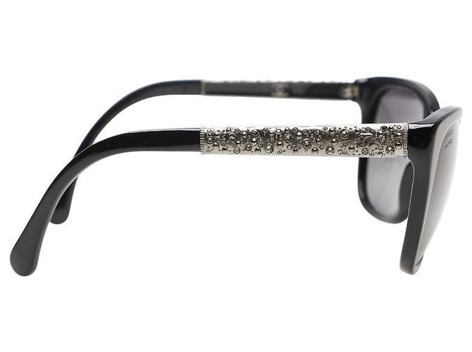 Gafas de sol Chanel Coco Mark con strass 5299-B Negro - vista 3