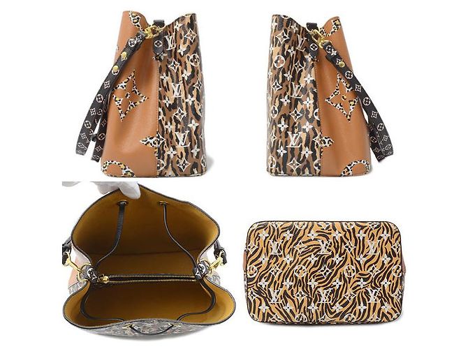 Néonoé Borsa Tote NeoNoe Monogram Jungle Louis Vuitton M44717 Marrone - vista 4