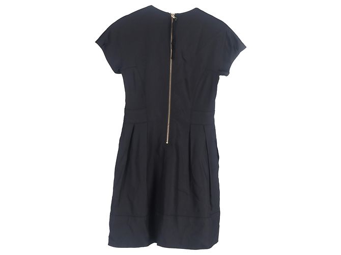 Plissiertes Mini-Kleid von Marc by Marc Jacobs aus schwarzem Polyester - Ansicht 2