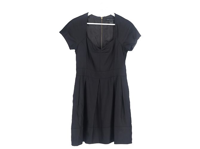 Plissiertes Mini-Kleid von Marc by Marc Jacobs aus schwarzem Polyester - Ansicht 4