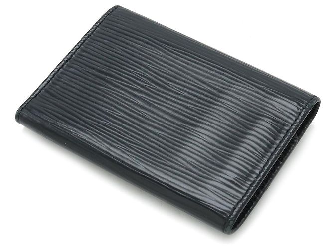 Étui à clés en cuir Epi Louis Vuitton M63812 Noir - vue 2