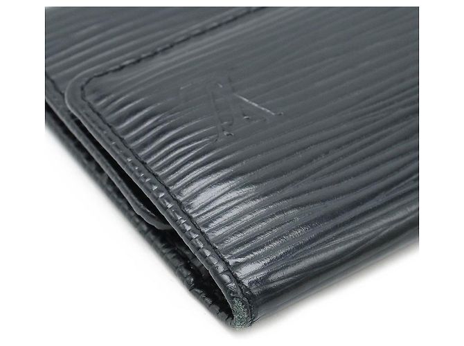 Étui à clés en cuir Epi Louis Vuitton M63812 Noir - vue 3