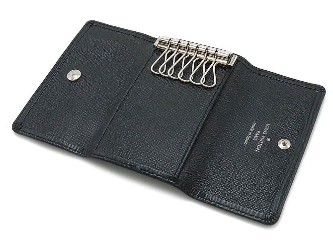 Étui à clés en cuir Epi Louis Vuitton M63812 Noir - vue 4