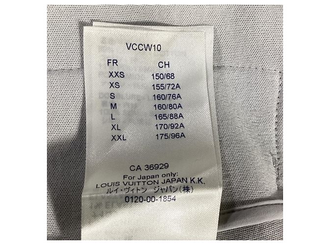 Felpa con zip Louis Vuitton Stamp in cotone grigio - vista 6