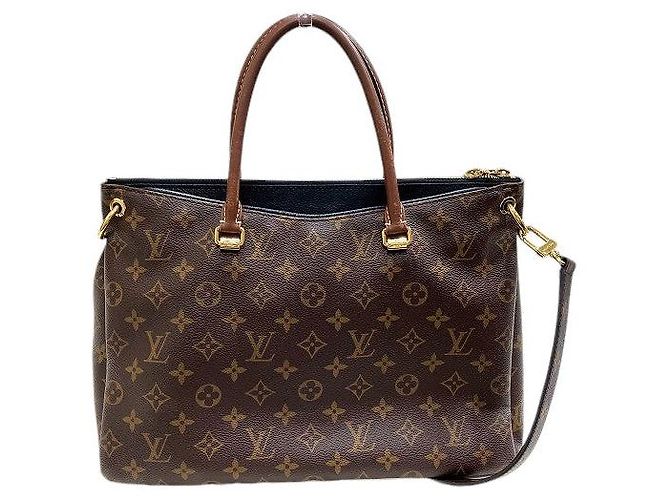 Borsa Tote Pallas Monogram Louis Vuitton M41064 Nero - vista 2