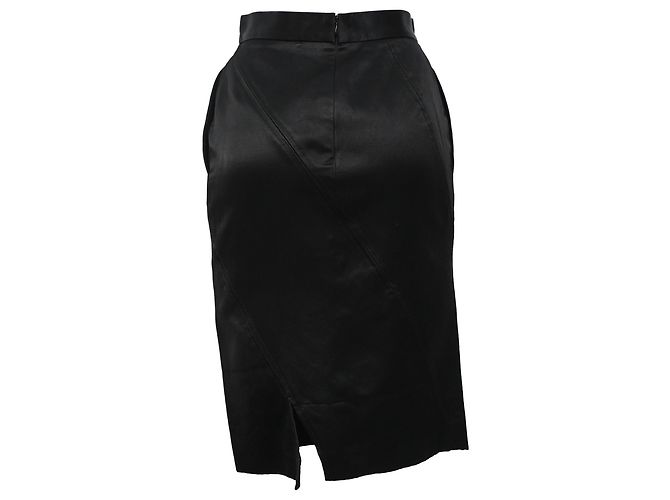 Nina Ricci Midi Bleistiftrock aus schwarzem Polyester - Ansicht 3