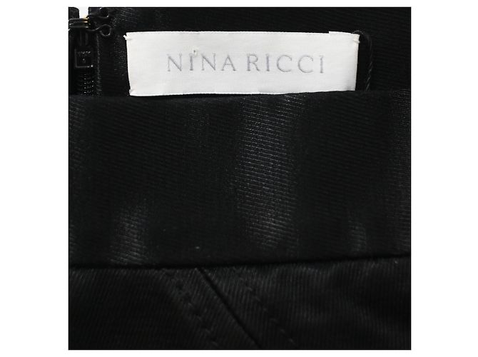 Nina Ricci Midi Bleistiftrock aus schwarzem Polyester - Ansicht 4