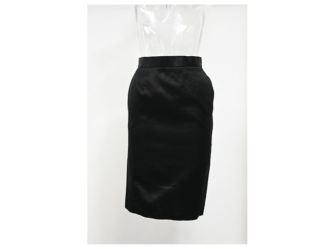 Nina Ricci Midi Bleistiftrock aus schwarzem Polyester - Ansicht 5
