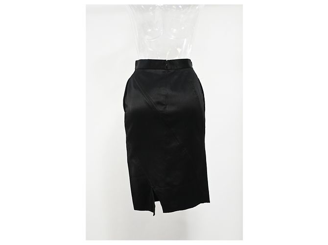 Nina Ricci Midi Bleistiftrock aus schwarzem Polyester - Ansicht 7