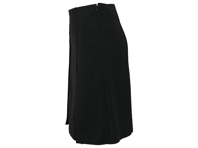 Falda midi A-line de lana negra con paneles Proenza Schouler Negro - vista 2