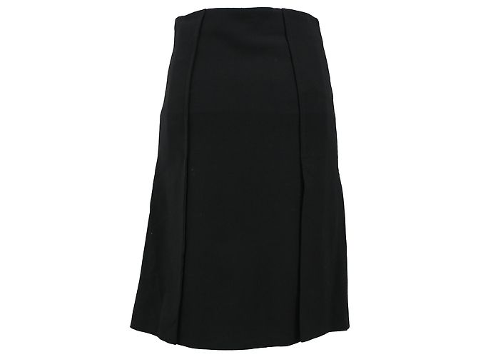 Falda midi A-line de lana negra con paneles Proenza Schouler Negro - vista 3