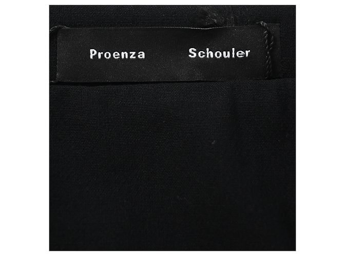 Falda midi A-line de lana negra con paneles Proenza Schouler Negro - vista 4