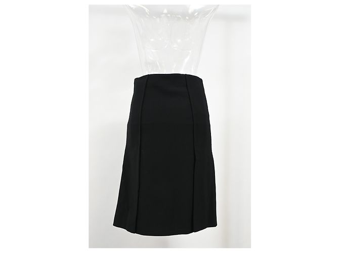 Falda midi A-line de lana negra con paneles Proenza Schouler Negro - vista 7