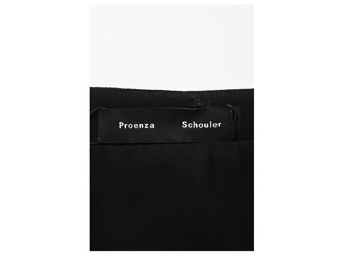 Falda midi A-line de lana negra con paneles Proenza Schouler Negro - vista 8