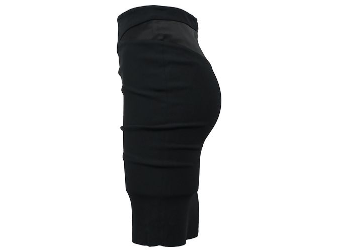Falda mini ajustada Viktor & Rolf en viscosa negra Negro - vista 2
