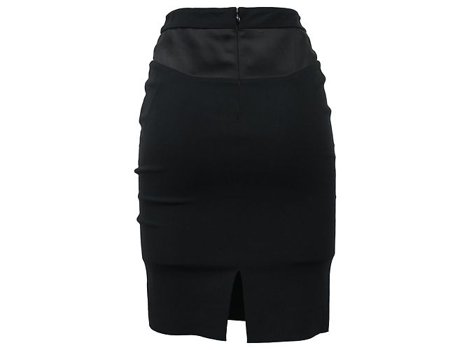 Falda mini ajustada Viktor & Rolf en viscosa negra Negro - vista 3