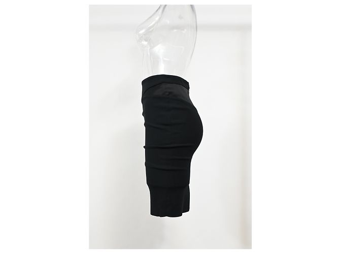 Falda mini ajustada Viktor & Rolf en viscosa negra Negro - vista 6