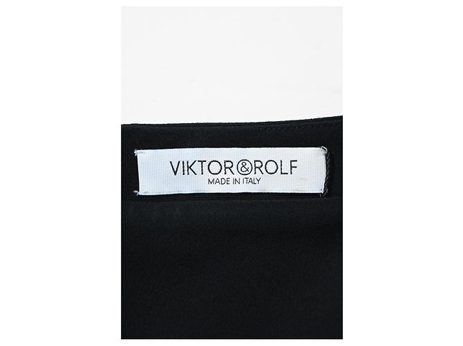 Falda mini ajustada Viktor & Rolf en viscosa negra Negro - vista 8