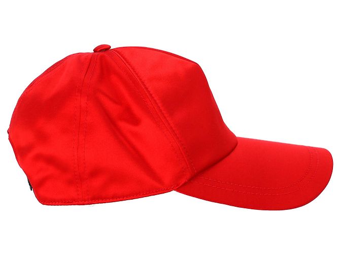 Gorra de béisbol con parche de logo Miu Miu en lona roja - vista 11