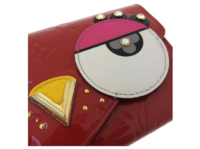 Carteira longa Sarah Monogram Vernis Louis Vuitton M90489 Vermelho - vista 4