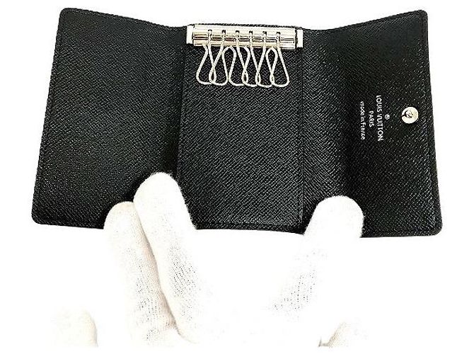 Étui à clés en cuir Damier Louis Vuitton N62662 Gris - vue 2