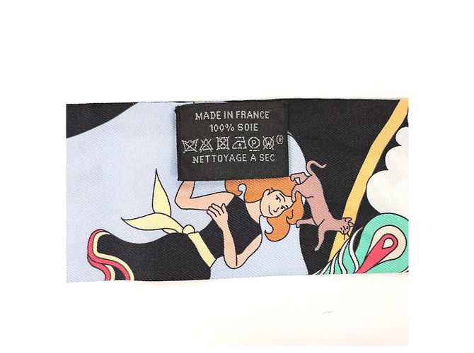 Hermès Sciarpa Twilly CARRES VOLANTS in seta Hermes Multicolore - vista 5