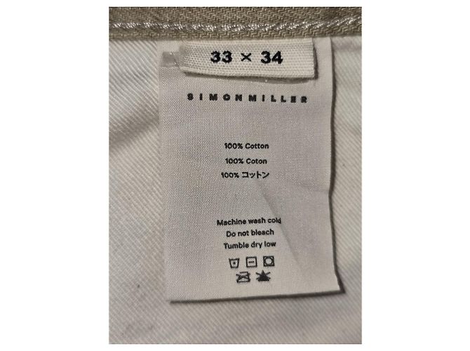 Jeans a gamba dritta Simon Miller in cotone marrone - vista 11