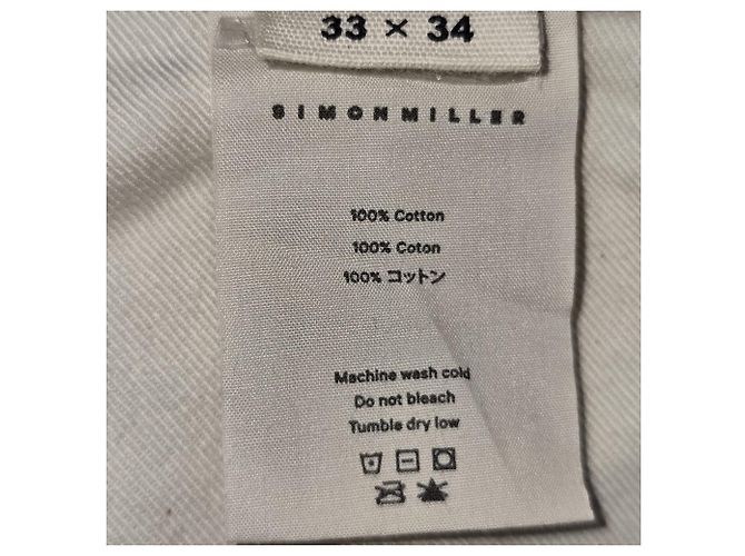 Jeans a gamba dritta Simon Miller in cotone marrone - vista 5