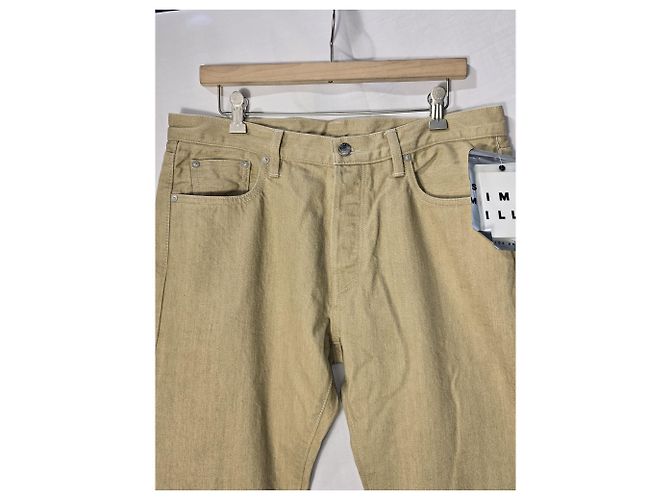 Jeans a gamba dritta Simon Miller in cotone marrone - vista 9
