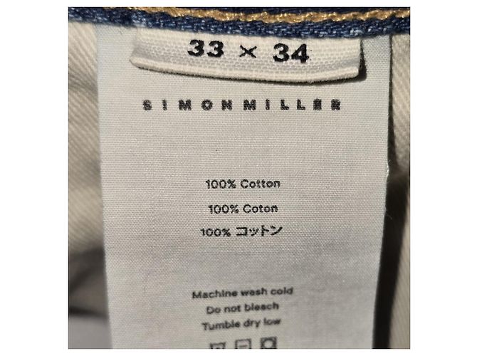 Jeans de pierna recta Simon Miller en algodón azul - vista 5