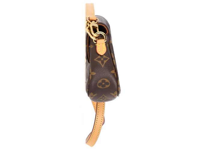 Borsa Ivy Wallet on Chain in Tela Marrone Louis Vuitton Rosso - vista 13