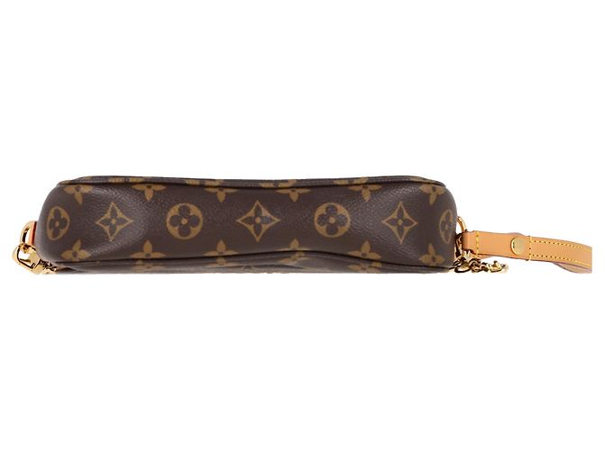 Borsa Ivy Wallet on Chain in Tela Marrone Louis Vuitton Rosso - vista 4