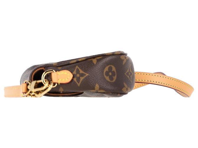 Borsa Ivy Wallet on Chain in Tela Marrone Louis Vuitton Rosso - vista 5