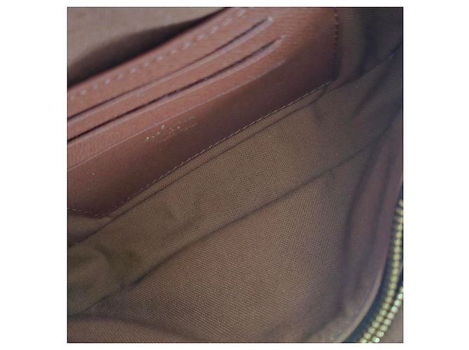 Borsa Ivy Wallet on Chain in Tela Marrone Louis Vuitton Rosso - vista 8