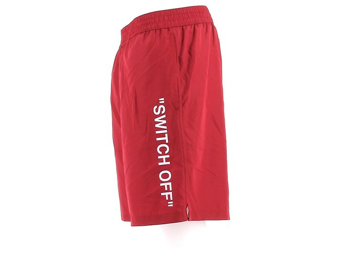 Off White OFF-WHITE Badebekleidung T.International L Polyester Rot - Ansicht 4